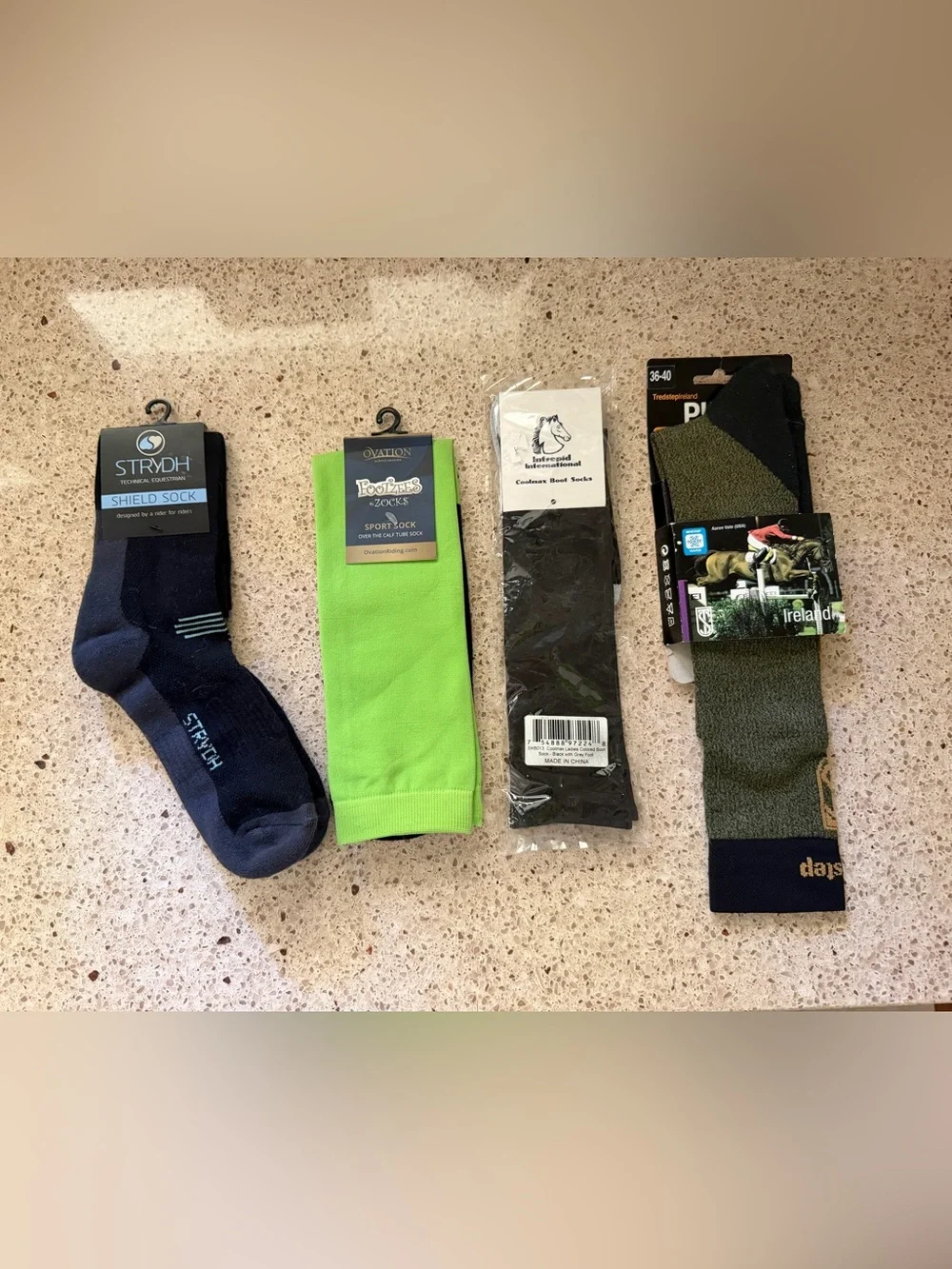 Set of 4 NWT Equestrian Riding Boot Socks